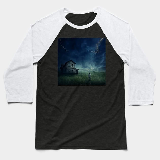 abandoned Baseball T-Shirt by psychoshadow